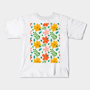 Colorful Floral pattern Kids T-Shirt
